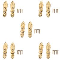 Screw Mount Curtain Tassel Tie Back Tieback Wall Hooks 10PCS Gold Tone