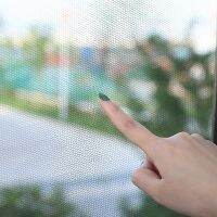 【CW】 Nets for Window Curtains Fly Insect Mesh Indoor Anti Roll-up Tulle Camper Van Room Divider Entrance Against