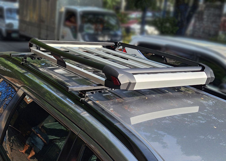 38x50 Silver Black Stingray Roof Rack Rail Type Transformer Look ...