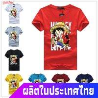 COD gothic เสื้อยืดลำลอง FigureSummer Japanese Anime One Piece Luffy Mens And Women Short-sleeved T-shirt Round Collar_43