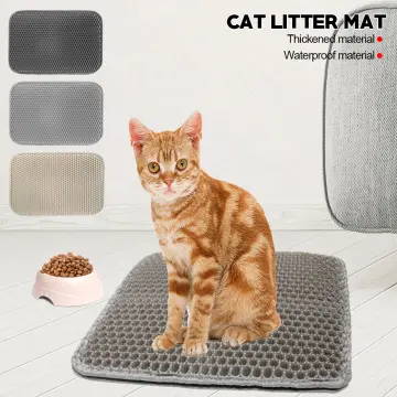 Pet Litter Mat Cat Food Water Sand Dirt Catcher Trapper Dish Bowl Placemat  Pads