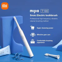 แปรงสีฟันไฟฟ้า Xiaomi mijia T100 Sonic Electric Toothbrush Adult Waterproof Ultrasonic new automatic USB Rechargeable Whitening teeth แปรงสีฟันไฟฟ้า สำหรับผู้ใหญ่ ชาร์จUSB กันน้ำเปลี่ยนหัวได้ XM03