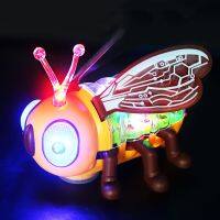 【HOT】 Electric Transparent Walking Lights Music Children Educational Car Gifts