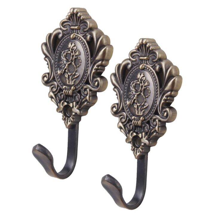 2pcs-1set-vintage-alloy-drapery-curtain-wall-hook-holdbacks-tieback-hooks-rose-pattern-curtain-decorative-accessories