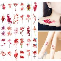 KLASE สีสันโรแมนติก3D ผู้หญิงผีเสื้อ Tatouage Temporaire สำหรับร่างกายมือแขนขาเด็กกันน้ำผู้ชายสติกเกอร์ศิลปะร่างกายรอยสักผู้หญิงรูปลอกดอกไม้รอยสักชั่วคราวรอยสักปลอม