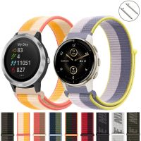 {TATLLr}20มม. 22มม. ไนลอนสำหรับ Garmin Vivoactive 3สายนาฬิกา Venu 2 2S SQ Forerunner 645สายรัดข้อมือสร้อยข้อมือ Garmin Vivoactive 4 Band