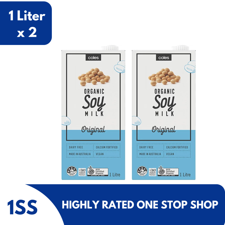 Coles Organic Soy Milk Original, 1 Liter set of 2 Lazada PH