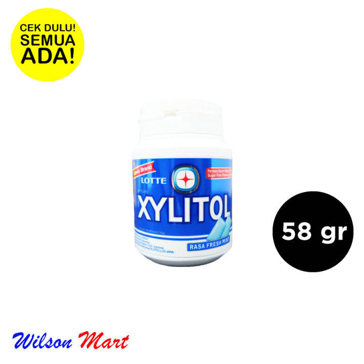 LOTTE XYLITOL RASA FRESH MINT BIRU 58 GRAM PERMEN KARET Lazada Indonesia