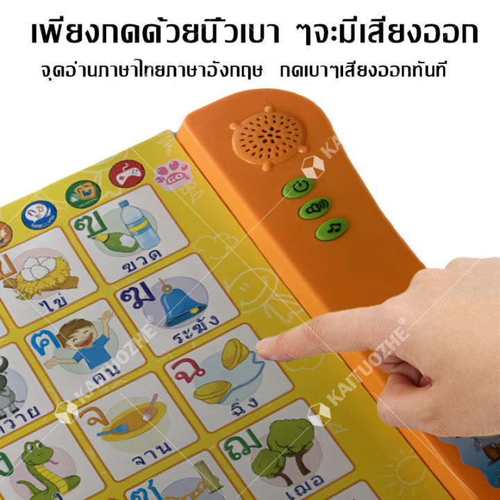 ภาษาอังกฤษ-ภาษาไทย-โปสเตอร์พูดได้-หนังสือนิทานเด็ก-ก-ไก่-โปสเตอร์-มี-เสียง-หนังสือพูดได้-ของเล่นเด็ก-2-ขวบ-หนังสือเสียง-การออกเสียงภาษาไทยและภาษาอังกฤษที่ได้มาตรฐานที่สุด