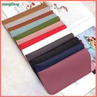 MENGLIANG แฟชั่น พกพาสะดวก หนัง PU นุ่ม สีบริสุทธิ์ แว่นตาป้องกัน แขนแว่นตา เคสแว่นตา กระเป๋าใส่แว่นอ่านหนังสือ