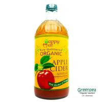 Happymate Apple cider [KETO] น้ำส้มสายชูหมัก จากแอปเปิ้ล ออร์แกนิค 965ml  ** มีอย.   ACV