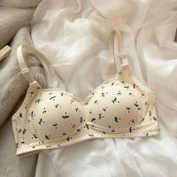 Bra✘ หวานชุดชั้นในสตรีหน้าอกเล็กป้องกันการหย่อนคล้อยนักเรียนใหม่ฤดูร้อนส่วนบางไม่มีวงแหวนเหล็กระบายอากาศ