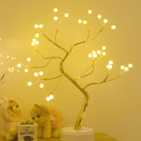 108leds Night Light LED Christmas Fire Tree USBBattery Night lamp For Holiday Bedroom Indoor Kids Bar Home Decor Fairy Lights