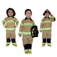 ❒✎❡ Halloween Party Firefighter Uniform Boys Role Play High Quality Kids Fireman Sam Cosplay Costumes Cotton Linen Fancy Work Wear