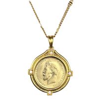 【CW】 quality and exquisite Russian czar coin Gold Plated Coin Necklace