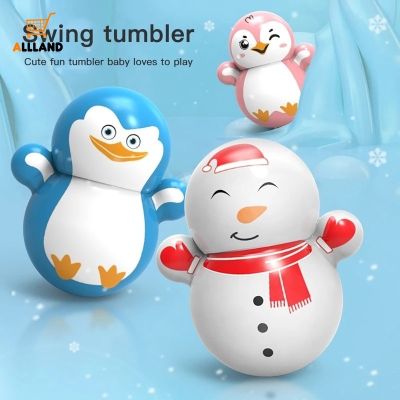 1 Pc Cartoon Mini Penguin Snowman Shape Shaking Tumbler Toys/ Cute Children Tumbler Toy Desktop Small Ornaments