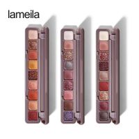 （พร้อมส่ง）Lameila อายแชโดว์ 9สี ️ ❤️พาเลทอายแชโดว์ 9สี เนื้อดินน้ำมัน สีสวย ติดทน กันน้อายแชโดว์ เนื้อฝุ่น สีเอิร์ธโทน สำหรับแต่งหน้า นาน