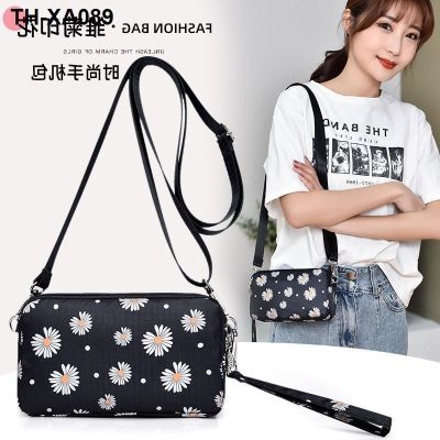 ▣❀∏ Han edition hand bag female packet inclined bag layers of zipper cloth art zero long handbags mobile phone