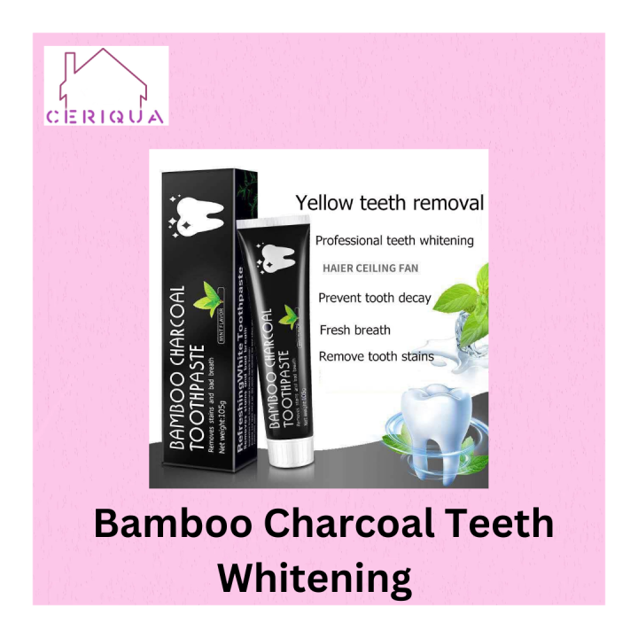 Bamboo Charcoal Teeth Whitening Toothpaste Tooth Whitener Dental Tooth Paste Oral Care Lazada PH