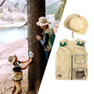 Kids Explorer Vest and Hat Costume - Backyard Safari Cargo Vest