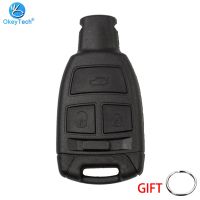 Okeytech 3 Buttons Smart Card Remote Control Car Key Shell Case Cover For Fiat Croma Punto Key Fob Insert SIP22 Emergency Blade