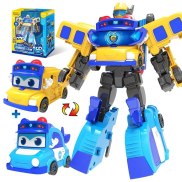 2 IN 1 GGBOND Gogo Bus Transformation Robot to Car Action Figures