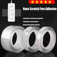 ❡♕﹍ 1M/3M/5M Double-sided Nano Tape Double Sided Tape Transparent NoTrace Reusable Waterproof Adhesive Tape Cleanable