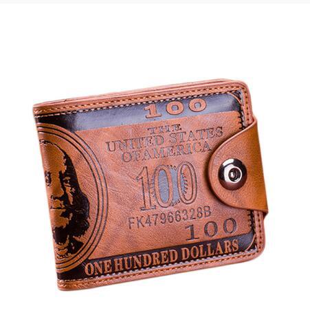 1ชิ้นล็อตผู้ชายหนัง-pu-กระเป๋าสตางค์ราคาดอลลาร์กระเป๋าสตางค์คลิปเงินลำลอง-urse-กระเป๋าผู้ถือบัตรเครดิตกระเป๋าสตางค์สั้น