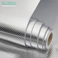 Kitchen Stove Oil proof Self adhesive Wallpaper Anti fouling High temperature Aluminum Foil Sticker Waterproof Cabinet Stickers