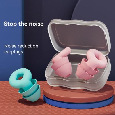 1Pair Ear Plugs Sleeping Anti Noise Tapones Para Dormir Plug Silicone Reduction Earplugs