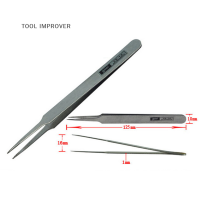 TOOL IMPROVER 1PC Anti Magnetic สแตนเลสสตีลแหนบชุดเครื่องมือชุด jewelers