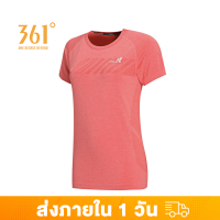 361 Degrees เสื้อยืดแขนสั้นผู้หญิงShort Sleeve T-shirt สีทึบเรียบง่าย ระบายอากาศ 562012110