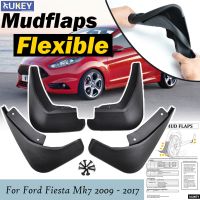 4x Molded Mud Flaps Mudguards สำหรับ Ford Fiesta Mk7 Hatchback Saloon 2009 - 2017 Splash Guards 2010 2011 2012 2013 2014 2015 2016