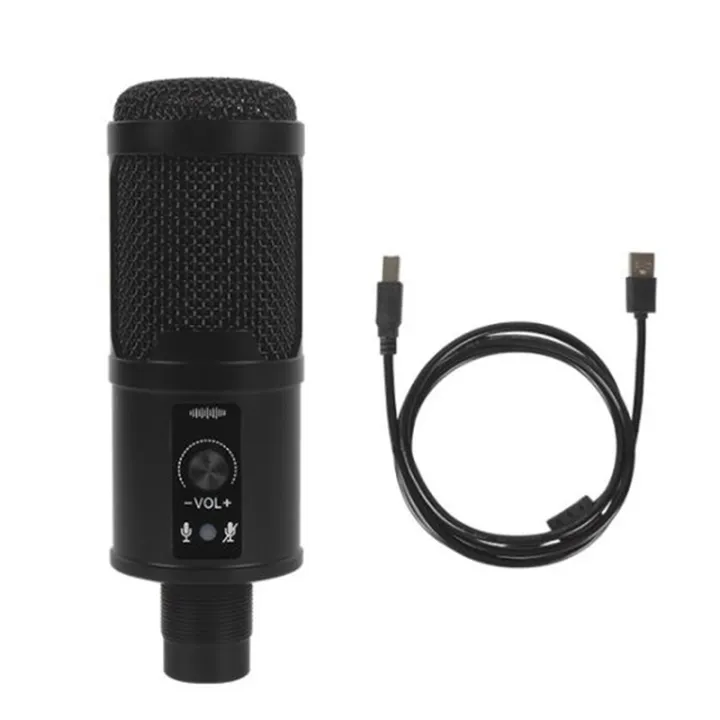USB Microphone PC Gaming 192KHZ/24BIT Metal Recording Condenser Mic for