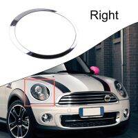 51137149906 วงแหวนตัดไฟหน้า วงแหวนตัดไฟหน้า พลาสติกคุณภาพสูง Chrome สำหรับ Mini Cooper