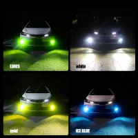 FCCEMC LED Auto Fog Light H8 H9 H3 55W WhiteGoldIce BlueGreen 880 881 Fog Light DRL Bulb 9005 9006 Car Fog Lamp Car Headlight