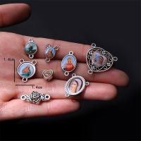 【CW】❀◊  10pcs/Catholic Core Sticker Catholic Medal Mary Three Hole