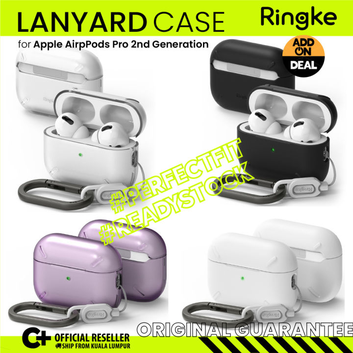 Ringke Layered Case [Scratch Resistance] Compatible with AirPods Pro 2  Case, Shockproof Cover with Carabiner Designed for AirPods Pro 2nd  Generation 