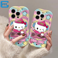 เคส Xiaomi Redmi 9A M3สำหรับ X3 12 9 9T 9i 10 10A 12C 11A A2 A1/Xiaomi POCO X3 NFC เคส C55ลายการ์ตูนน่ารักมีไฟกระพริบสำหรับแมวคิตตี้สีสันสดใสป้องกันฝาหลัง TPU