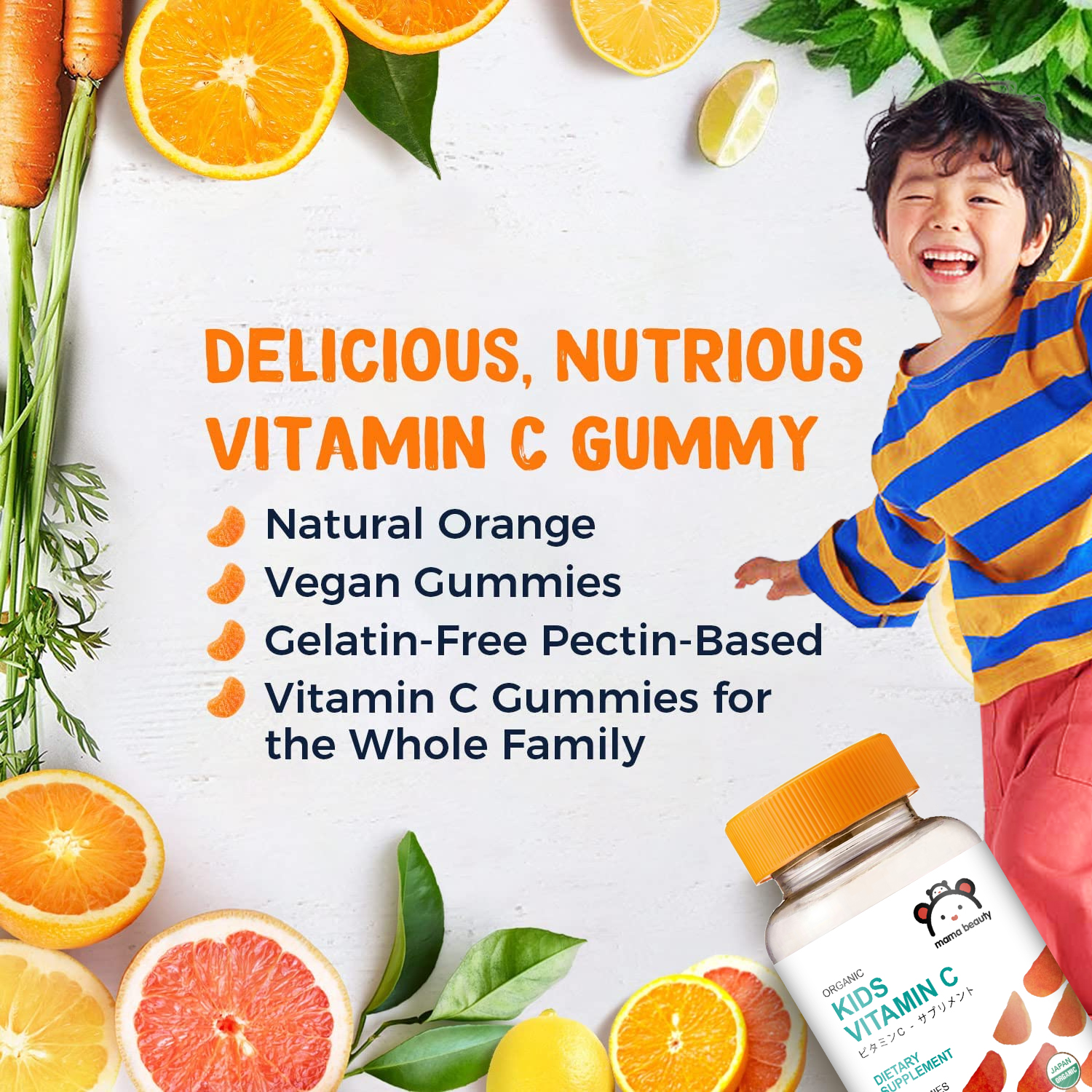 Mama Beauty Vitamin C Gummies วิตามินดี3 เด็ก อาหารเสริมเด็ก วิตามินสําหรับเด็ก วิตามินซี เด็ก กลิ่นโคล่า อาหารเสริมสําหรับเด็ก