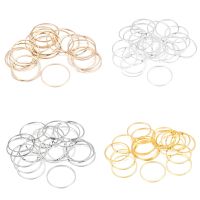 【YF】♀■◕  20-50Pcs 8-40mm Hoops Earring Wires Round Closed Contract Pendants Jewelry Making Findings Accessorie