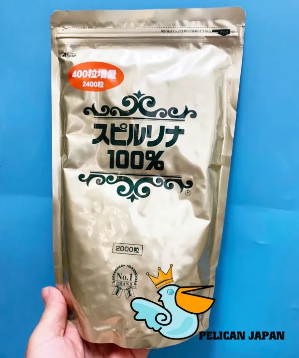 JAPAN SPIRULINA 100 2000 + 400 TABLETS / 200MG MADE IN JAPAN [170