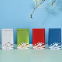 Metal Tinplate Box Japanese Tea Container Jar Green Tea Storage Box Cans for Coffee Herb Candy Sugar Spices Snacks Food