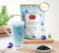 ChaTraMue Instant Jasmine Green Tea with Butterfly Pea ชาตรามือ ชาเขียว มะลิและอัญชัน 150g.