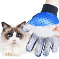 Dog Cat Pet Combs Grooming Deshedding Brush Gloves Effective Cleaning Back Massage Animal Bathing Hair Removal