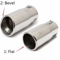 Vehicle Chrome Exhaust Tip Car Auto Muffler Steel Stainless Trim Tail Tube Auto Replacement Parts Exhaust Systems Mufflers