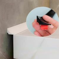 Bendable Silicone Waterstop Kitchen Countertop Barrier Bathroom Water Stopper Strip Shower Dam Dry &amp; Wet Separation Barrier Traps Drains