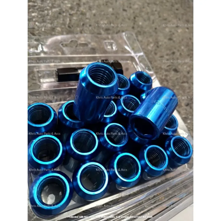 20pcs/set Top Fit STEEL Lug Nuts 12mm x 1.50 Allen Key Wheel Nut