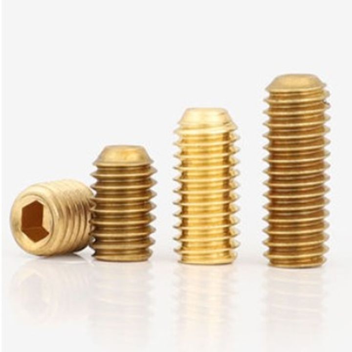 10-50pcs-lot-din916-m2-m2-5-m3-m4-m5-m6-m8-brass-metric-thread-grub-screws-cup-point-hexagon-socket-set-screws-headless