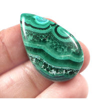 1 pc Natural Malachite 2-3 cm Polished Cabochon Stone / Top High Quality Stone / Jewelry Stone Healing Chakra.